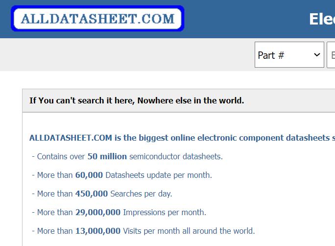 ALLDATASHEET - Electronic Parts Datasheet Search