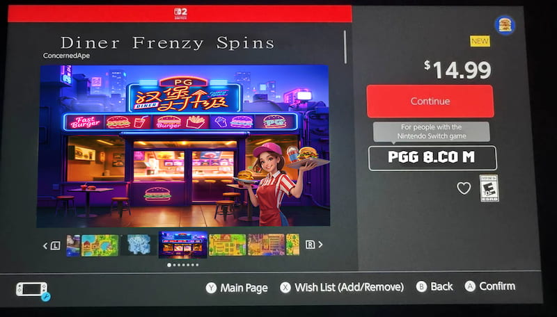 Switch2节日惊喜双重奏：PG汉堡大升级可免费升级体验(pic1)