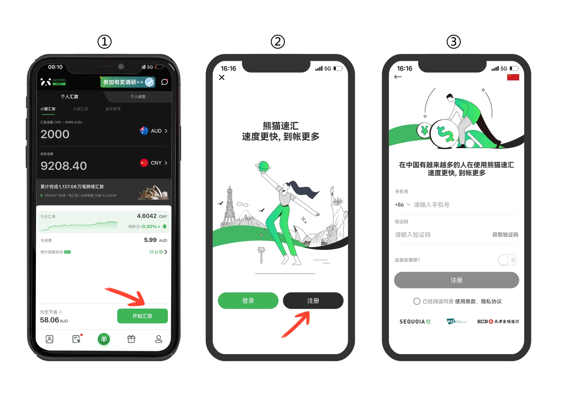 【澳洲汇款中国】熊猫速汇注册汇款指南(pic3) 【澳洲汇款中国】熊猫速汇注册汇款指南(pic3)